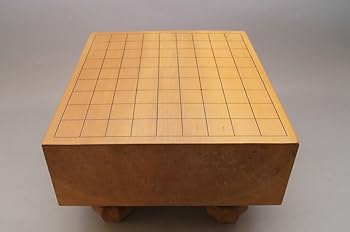 将棋盤　脚付き　ヘソあり Amazon.co.jp: 将棋盤足つき ヘソ 縦34.5cm×横31cm×厚さ11cm（3